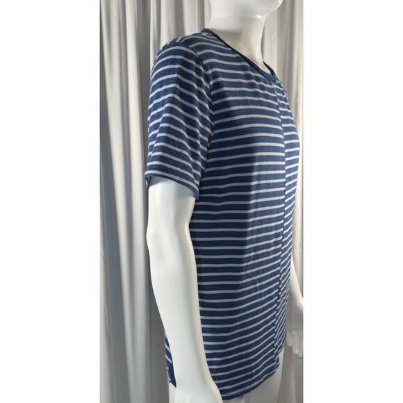 WilliamRast Jake Short Sleeves Striped T-Shirt Blue White, M, Nautical 87-35 - Picture 3 of 12